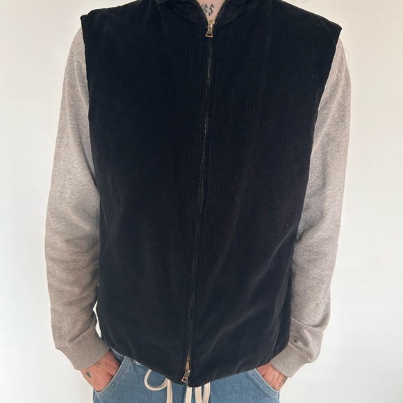 Prada Corduroy No-Sleeve Zip Up Sweater - Picture 9 of 9